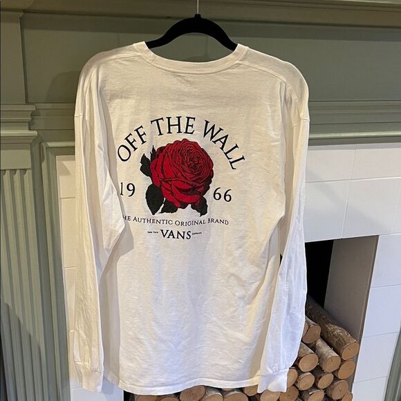 Vans Off The Wall White Long Sleeve Tee - Picture 2 of 2